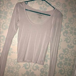 American Eagle Long Sleeve Crop Top